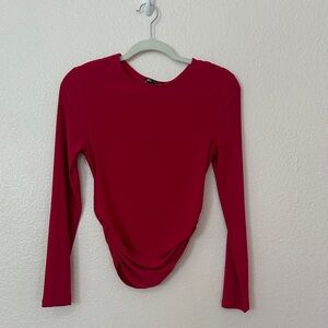 Elegant Magenta Long Sleeve Top